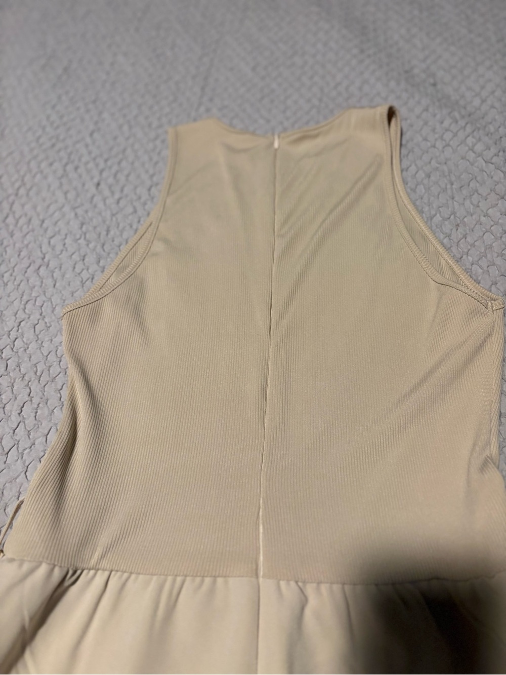 Cider Cream Sleeveless Wide-Leg Jumpsuit - Picture 2 of 4